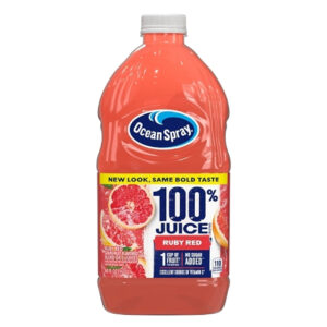 Ocean Spray 100% Ruby Red Grapefruit Juice, 60 Fluid Ounce, 8 Per Case