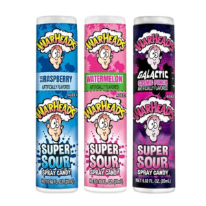 Warheads Super Sour Spray Candy, 0.68 Ounce, 288 Per Case