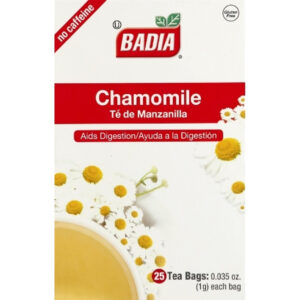 Badia Chamomile Tea Bags, 25 Each Per Pack, 100 Per Case