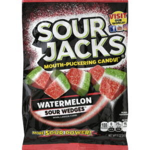 Sour Jacks Candy Watermelon Sour, 5 Ounce, 12 Per Case