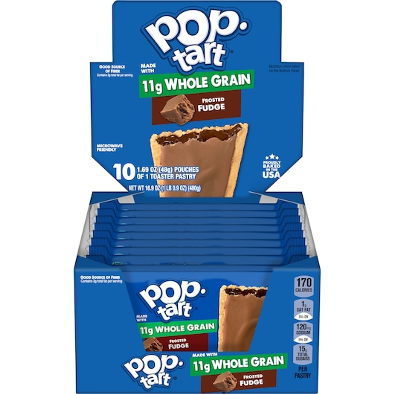 Kellogg Whole Grain Frosted Fudge Pastry, 1.7 Ounce, 10 Per Box, 12 Per Case