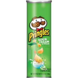 Pringles Sour Cream & Onion Potato Crisp, 5.5 Ounces, 14 Per Case