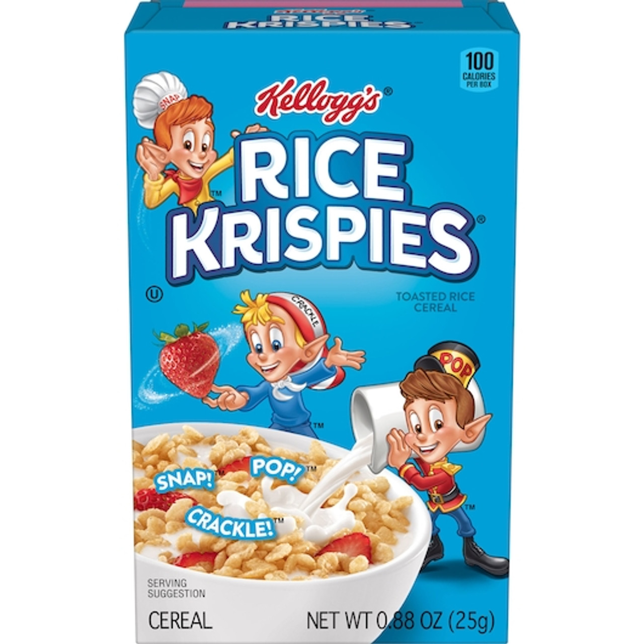 Kellogg s Rice Krispies Cereal, 0.88 Ounce, 70 Per Case