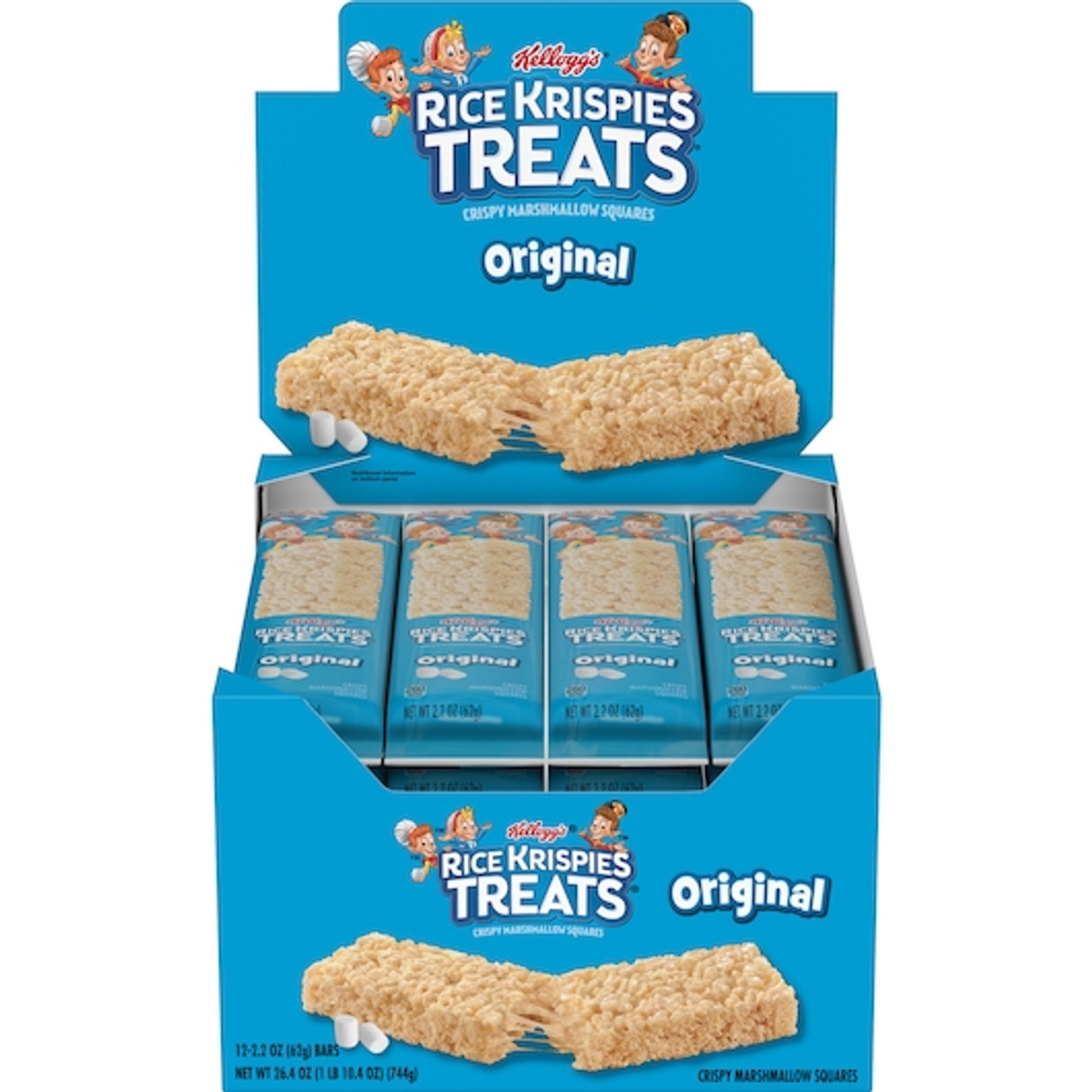 Kelloggs Rice Krispies Treats Original Crispy Marshmallow Squares, 2.2 Ounce, 72 Per Case