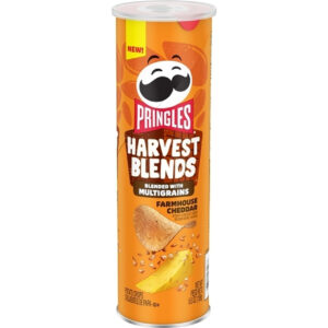 Pringles Harvest Blends Farmhouse Cheddar Crisps, 5.5 Ounce, 14 Per Case