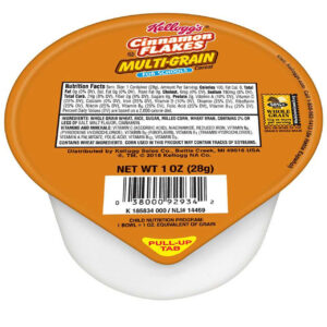 Kellogg s Multi Grain Cinnamon Frosted Flakes Cereal, 1 Ounce, 96 Per Case