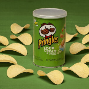 Pringles Grab & Go Sour Cream & Onion Potato Crisp, 2.5 Ounces, 12 Per Case