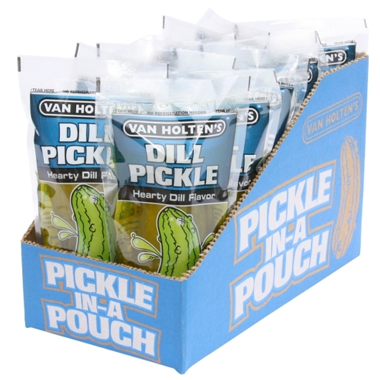 Van Holten s Large Dill Pickle, 1 Per Pouch - 12 Per Case