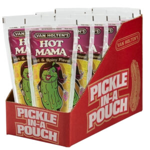 Van Holten s Hot Mama King Size Hot & Spicy Pickle, 1 Per Pouch - 12 Per Case