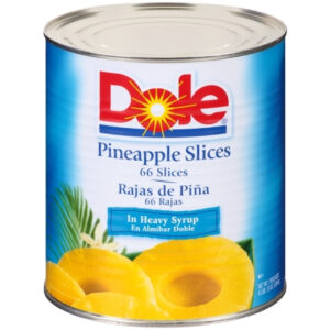 Dole Choice Sliced Pineapple In Heavy Syrup, 108 Ounce, 6 Per Case