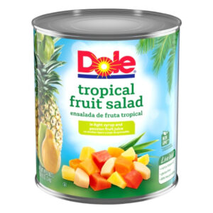 Dole Tropical Fruit Salad In Light Syrup, 102.13 Ounces, 6 Per Case