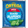 Ortega Sliced Jalapenos, 96 Ounce, 6 Per Case