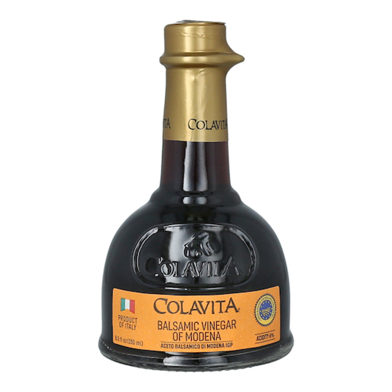 Colavita Balsamic Vinegar Decanter Bottle, 8.5 Fluid Ounce, 12 Per Case