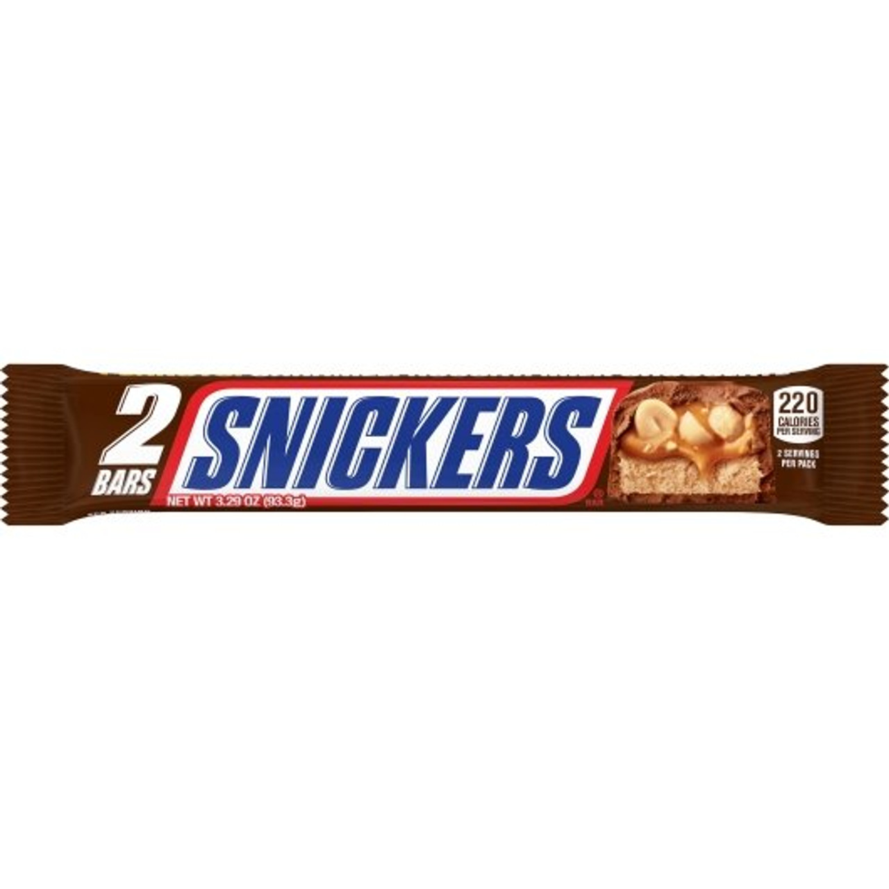 Snickers King Size Chocolate Candy Bar, 3.29 Ounce, 24 Per Pack, 6 Per Case