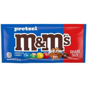 M&M s Milk Chocolate Pretzel, 2.83 Ounces, 24 Per Pack, 6 Per Case