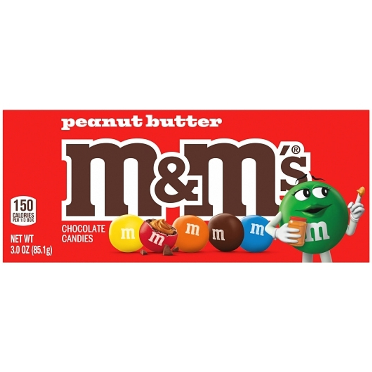 M&M s Peanut Butter Movie Box, 3 Ounces, 12 Per Case