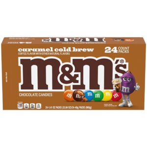 M&M s Caramel Cold Brew Singles, 1.41 Ounce, 24 Per Box, 12 Per Case