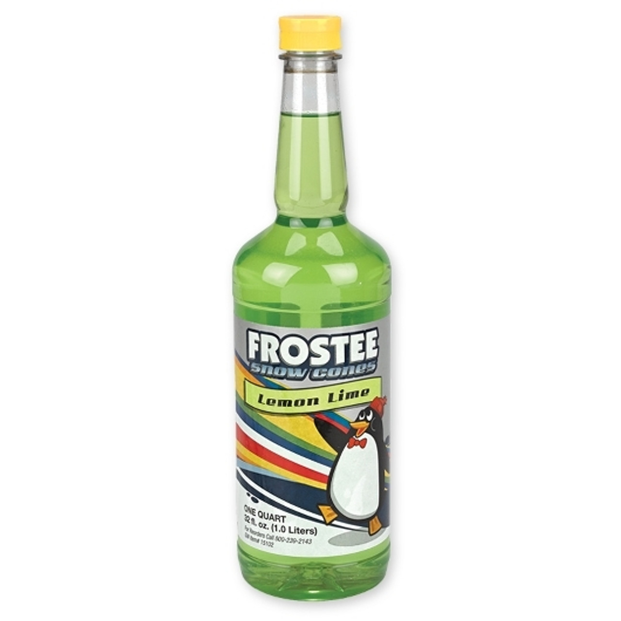 Frostee Snow Cone Syrup Lemon Lime, 32 Ounces, 12 Per Case