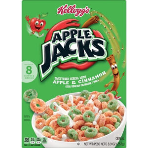 Kelloggs Apple Jacks Original Cereal, 8.9 Ounce, 18 Per Case