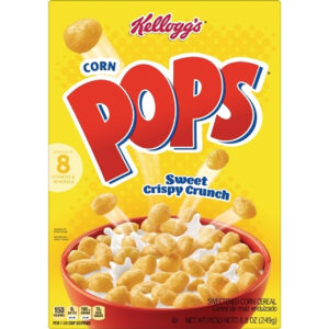 Kellogg s Corn Pops Original Cereal Box, 8.8 Ounce, 18 Per Case