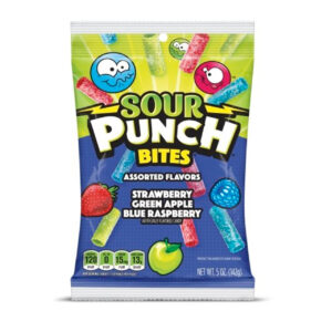 Sour Punch Bites Assorted Candy, 5 Ounce, 12 Per Case