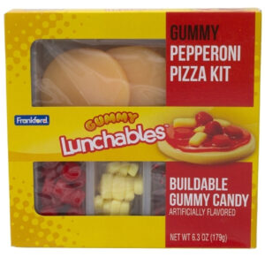 Frankford Kraft Lunchables Pizza Kit Gummy Candy Box, 6.3 Ounce, 10 Per Box, 2 Per Case