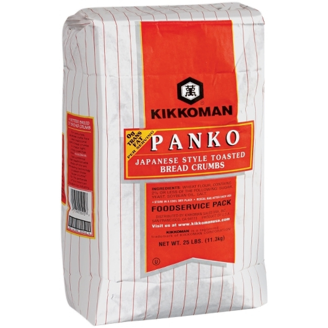 Kikkoman Panko Japanese Style Toasted Bread Crumbs, 25 Pounds, 1/Case