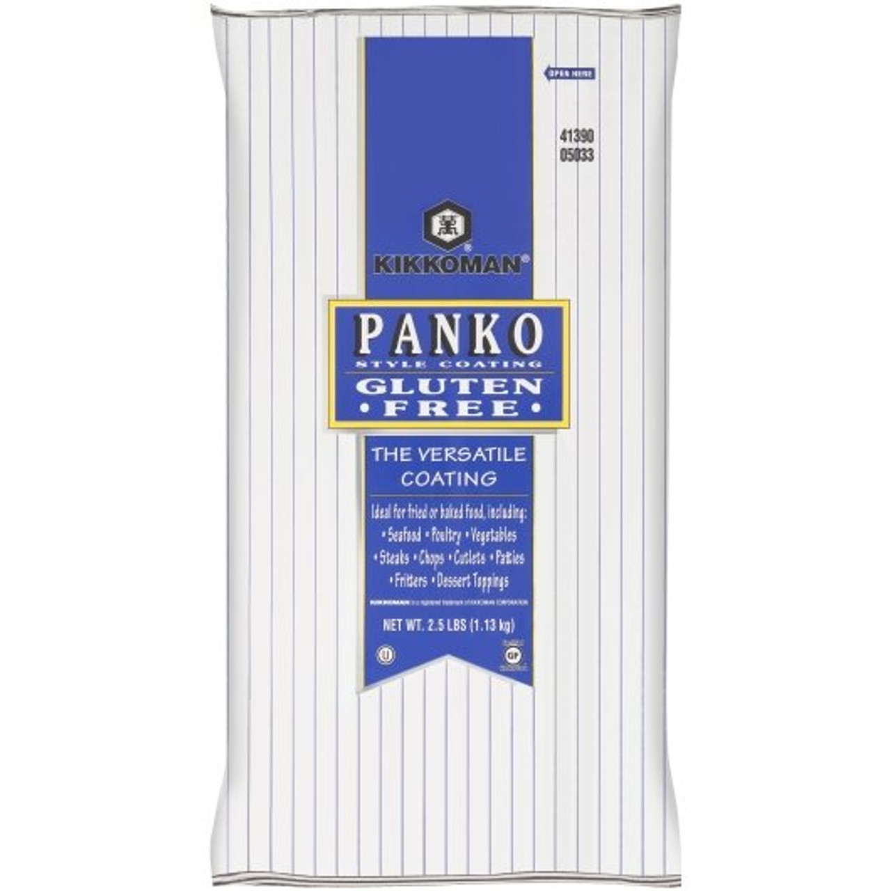 Kikkoman Gluten Free Panko Style Coating, 2.5 Pounds, 6 Per Case
