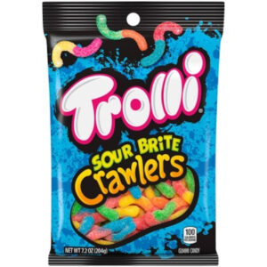 Trolli Sour Brite Crawlers Gummy Candy, 7.2 Ounce, 9 Per Case