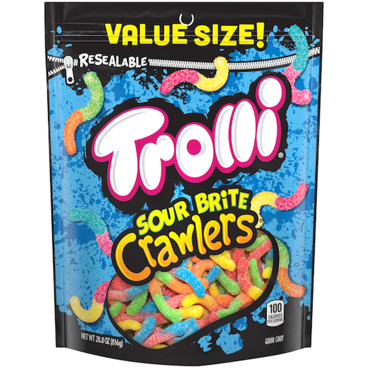 Trolli Sour Brite Crawlers, 28.8 Ounce, 6 Per Case