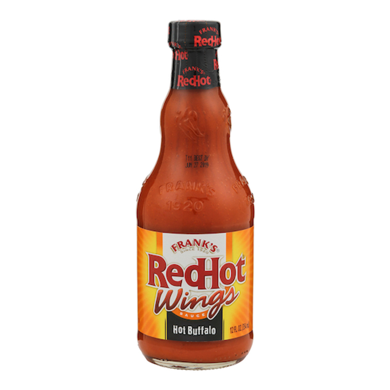 Frank s Redhot Buffalo Wing Hot Sauce Bottle, 12 Fluid Ounce, 12 Per Case