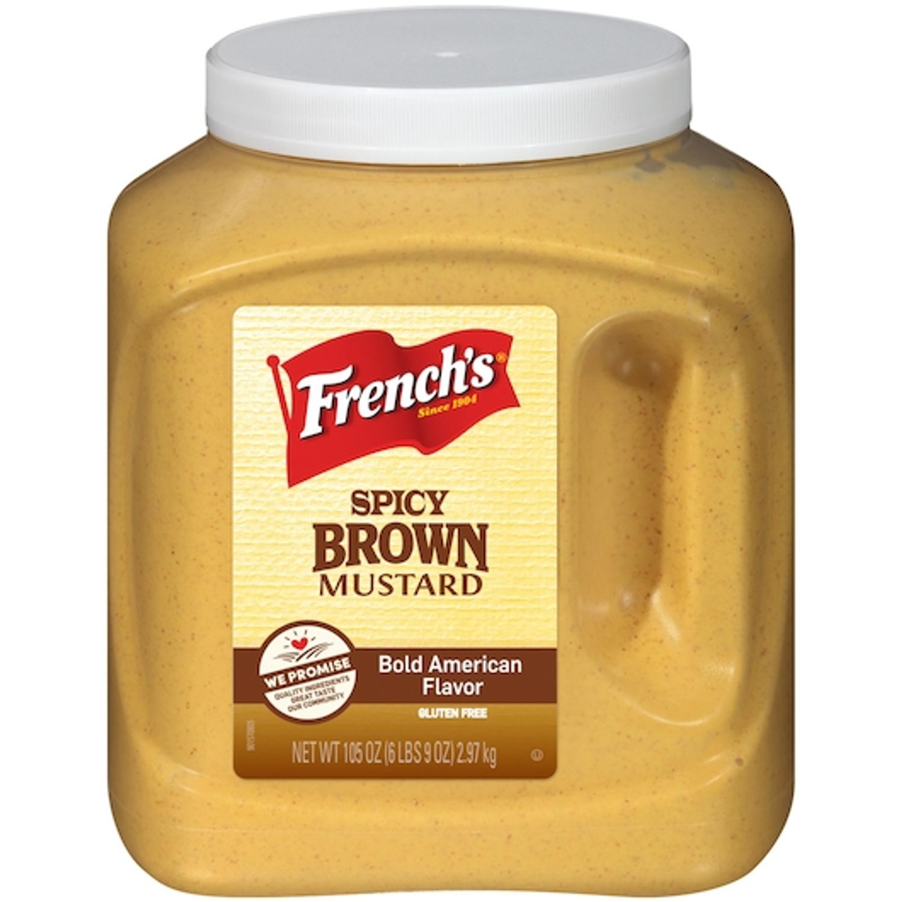 French s Natural Spicy Brown Mustard, 105 Ounce, 4 Per Case
