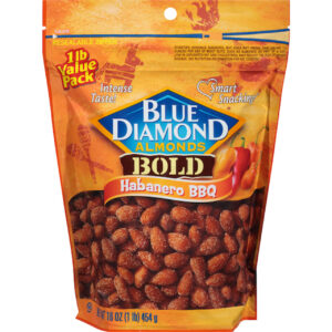 Blue Diamond Almonds Habanero Barbecue Bold, 16 Ounce, 6 Per Case