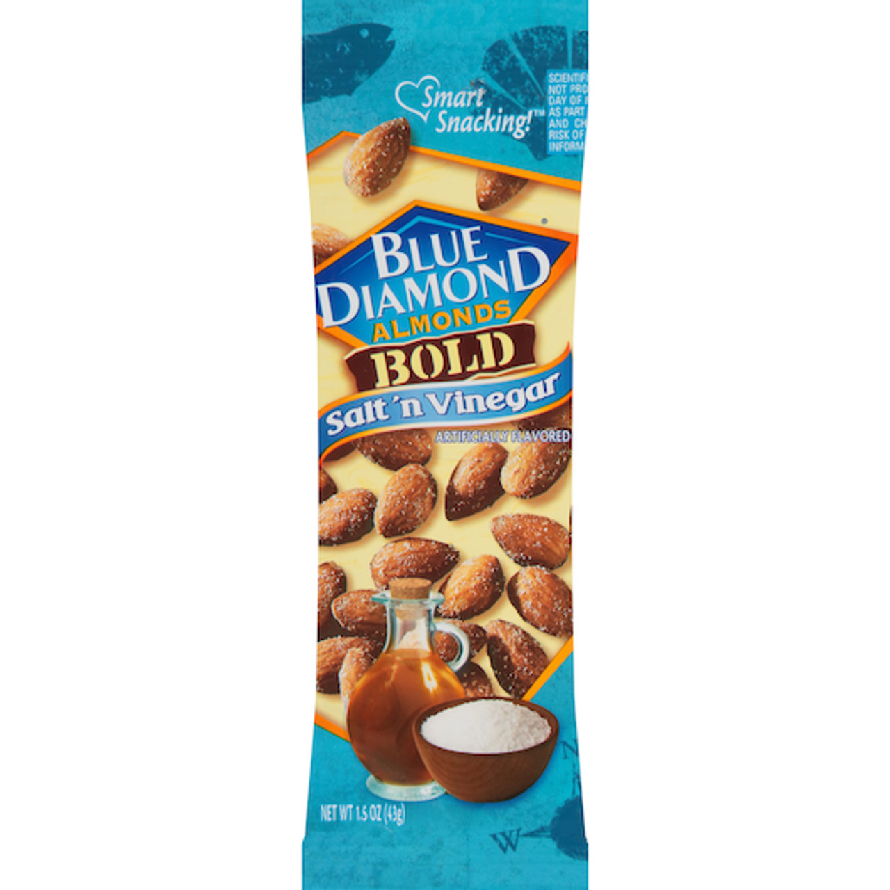 Blue Diamond Almonds Bold Salt & Vinegar, 1.5 Ounces, 144 Per Case