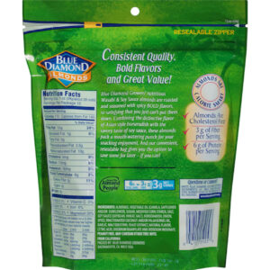 Blue Diamond Almonds Wasabi & Soy Sauce, 12 Ounces, 6 Per Case