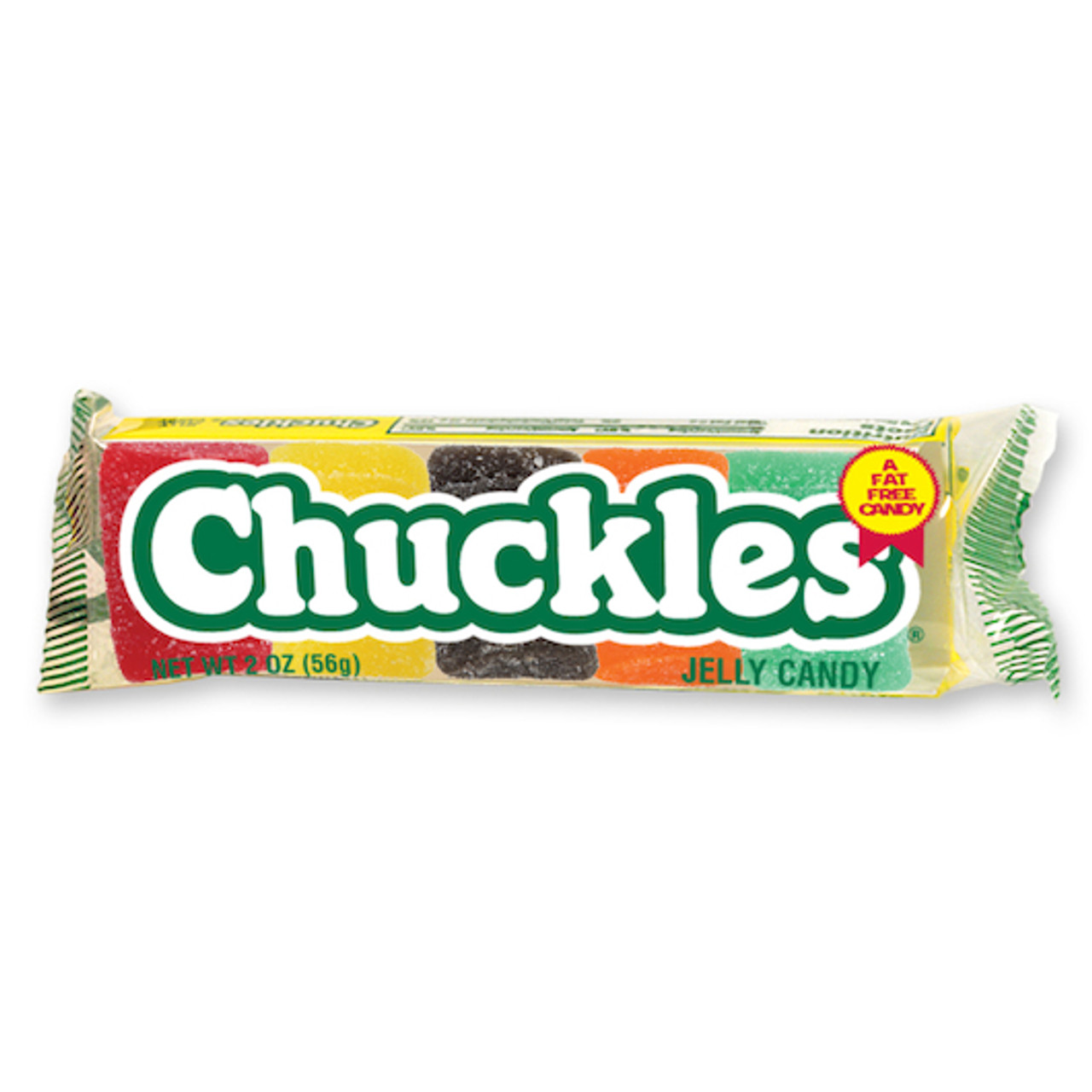 Chuckles Candy Chuckles Assorted Bars Gummy Candy, 2 Ounce, 24 Per Box, 12 Per Case