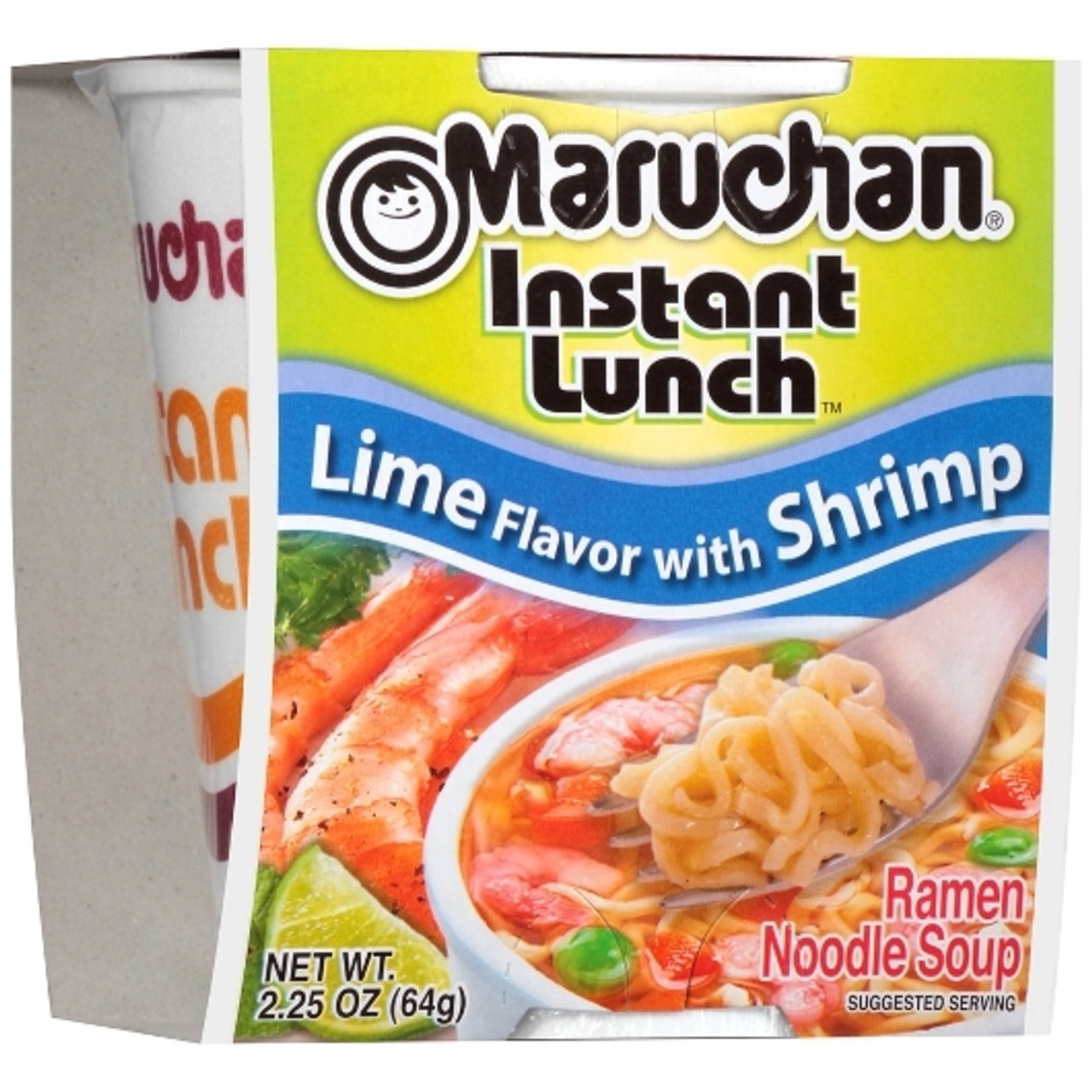 Maruchan Instant Lime Shrimp Flavored Ramen Noodle Soup, 2.25 Ounce, 12 Per Case