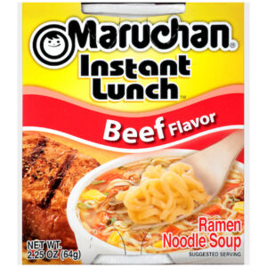 Maruchan Instant Beef Flavored Ramen Noodle Soup, 2.25 Ounces, 12 Per Case