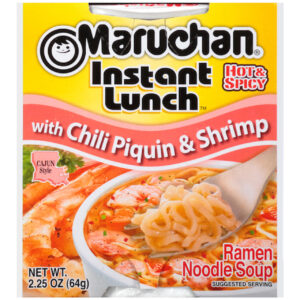 Maruchan Instant Hot & Spicy With Chili Piquin & Shrimp Flavored Ramen Noodle Soup, 2.25 Ounces, 12 Per Case
