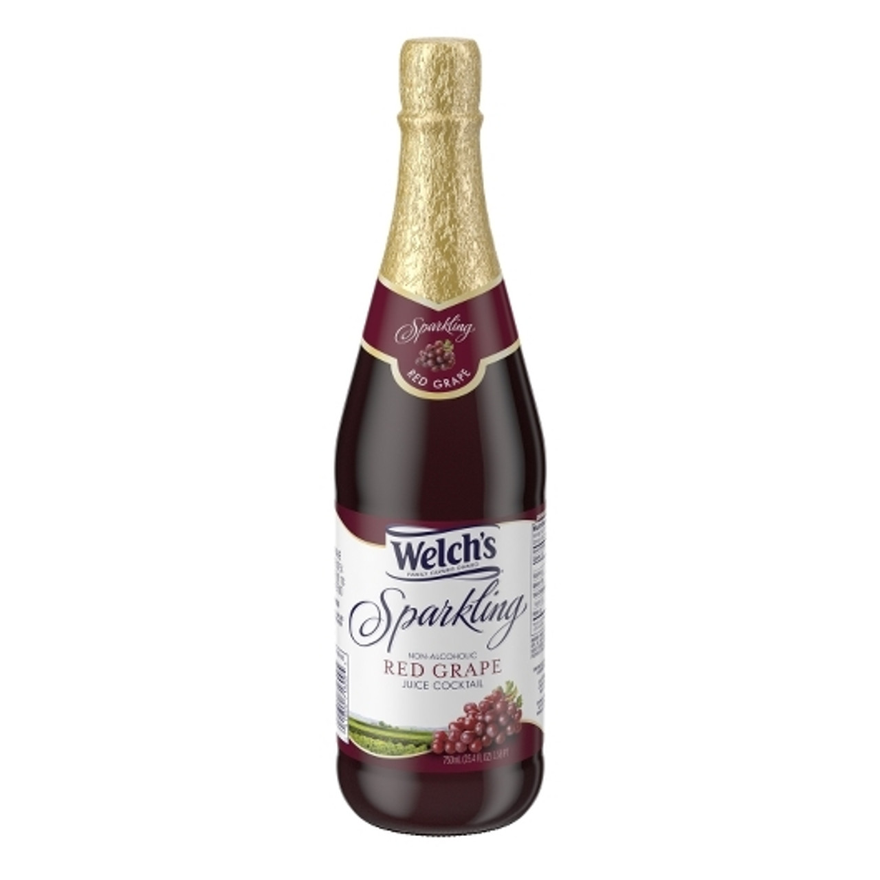 Welchs Sparkling Red Grape Juice, 25.4 Fluid Ounces, 12 Per Case
