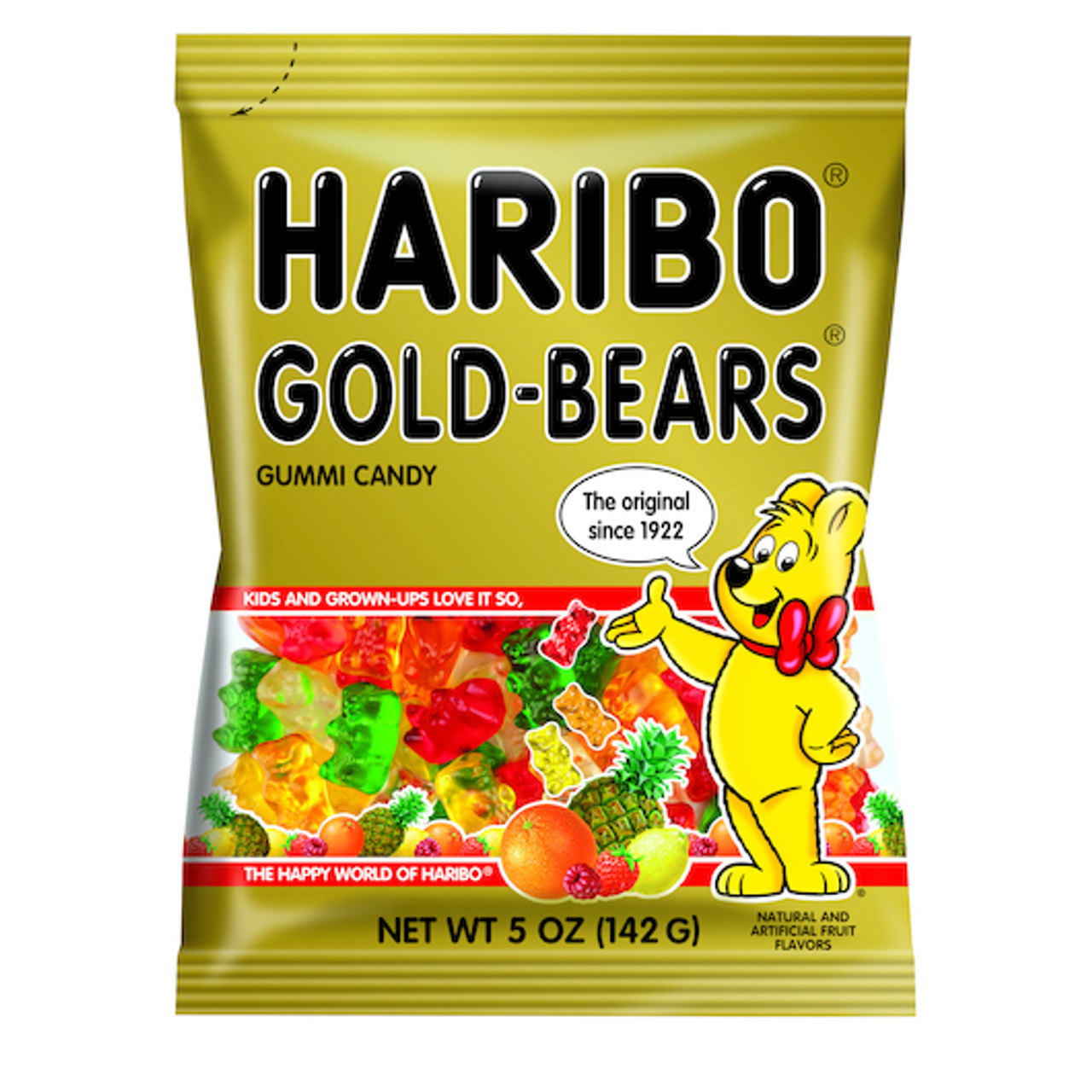 Haribo Gold Bears Gummy Candy, 5 Ounce, 12 Per Case