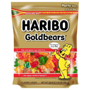 Haribo Confectionery Gold Bears Gummy Candy, 28.8 Ounce, 6 Per Case