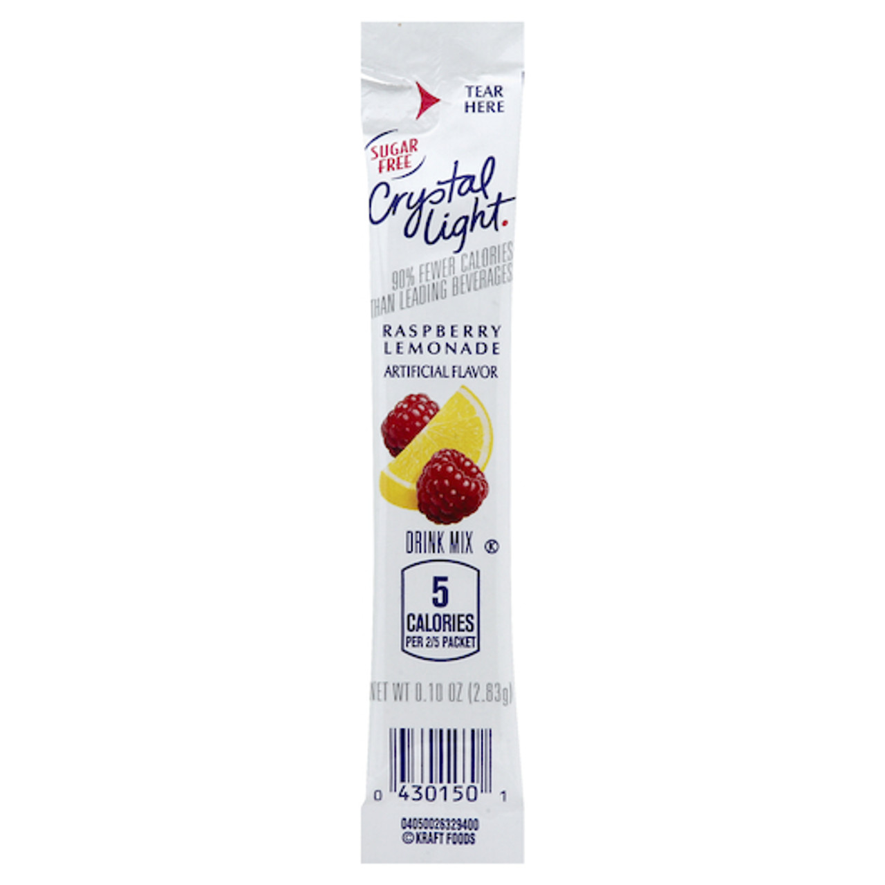 Crystal Light On The Go Raspberry Lemonade Beverage Mix, 0.1 Ounce, 120 Per Case