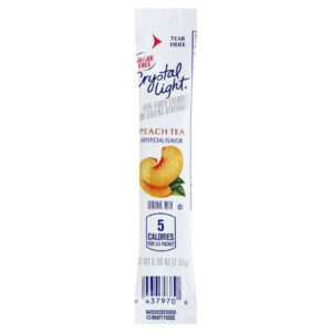 Crystal Light Peach Drink Mix, 0.09 Ounce, 120 Per Case