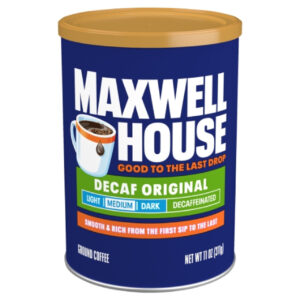 Maxwell House Decaffeinated Original Medium Ground Coffee, 11 Ounces, 6 Per Case
