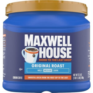 Maxwell House Original Roast Medium Ground Coffee, 1.719 Pound, 6 Per Case