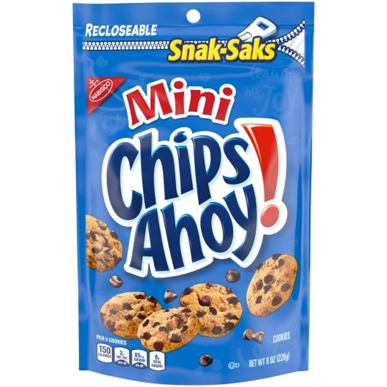 Chips Ahoy Mini Snack, 8 Ounce, 12 Per Case