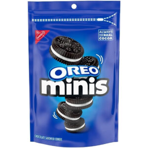 Oreo Minis Cookies, 8 Ounce, 12 Per Case