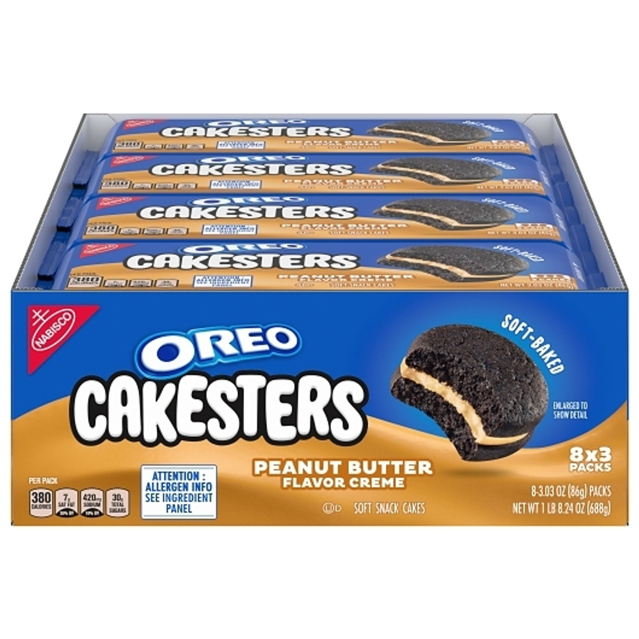Oreo Cakesters Peanut Butter Cookies, 3.03 Ounce, 48 Per Case