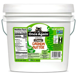 Once Again Nut Butter Organic Cashew Butter, 9 Pounds, 1 Per Case